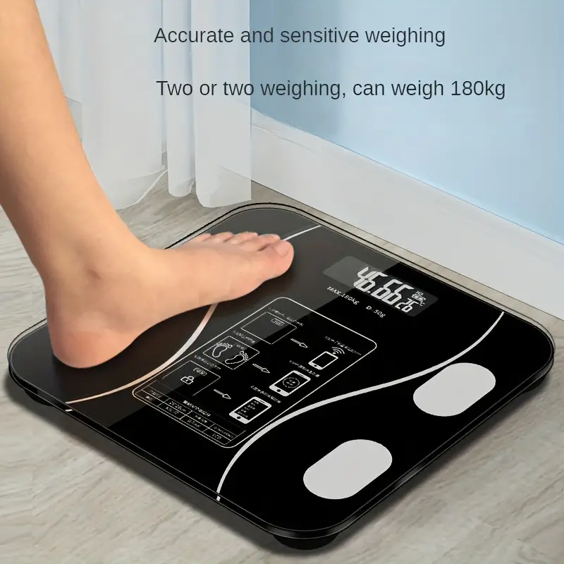 Smart Wireless Body Fat Scale With Smartphone App - Accurately Measures Body  Composition And Weight For A Healthy Lifestyle - Temu Saudi Arabia