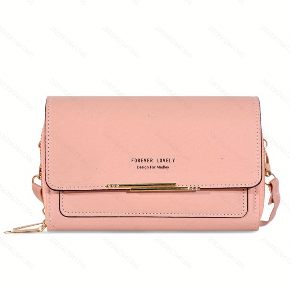 Mini Flap Crossbody Phone Bag, Letter Print Shoulder Bag, Women's Studded  Decor Square Purse - Temu Belgium