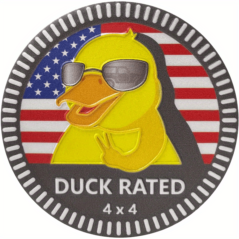 Duck Rated Car Emblem 4 X 4 Metall Automotive Badge 3D - Temu Germany