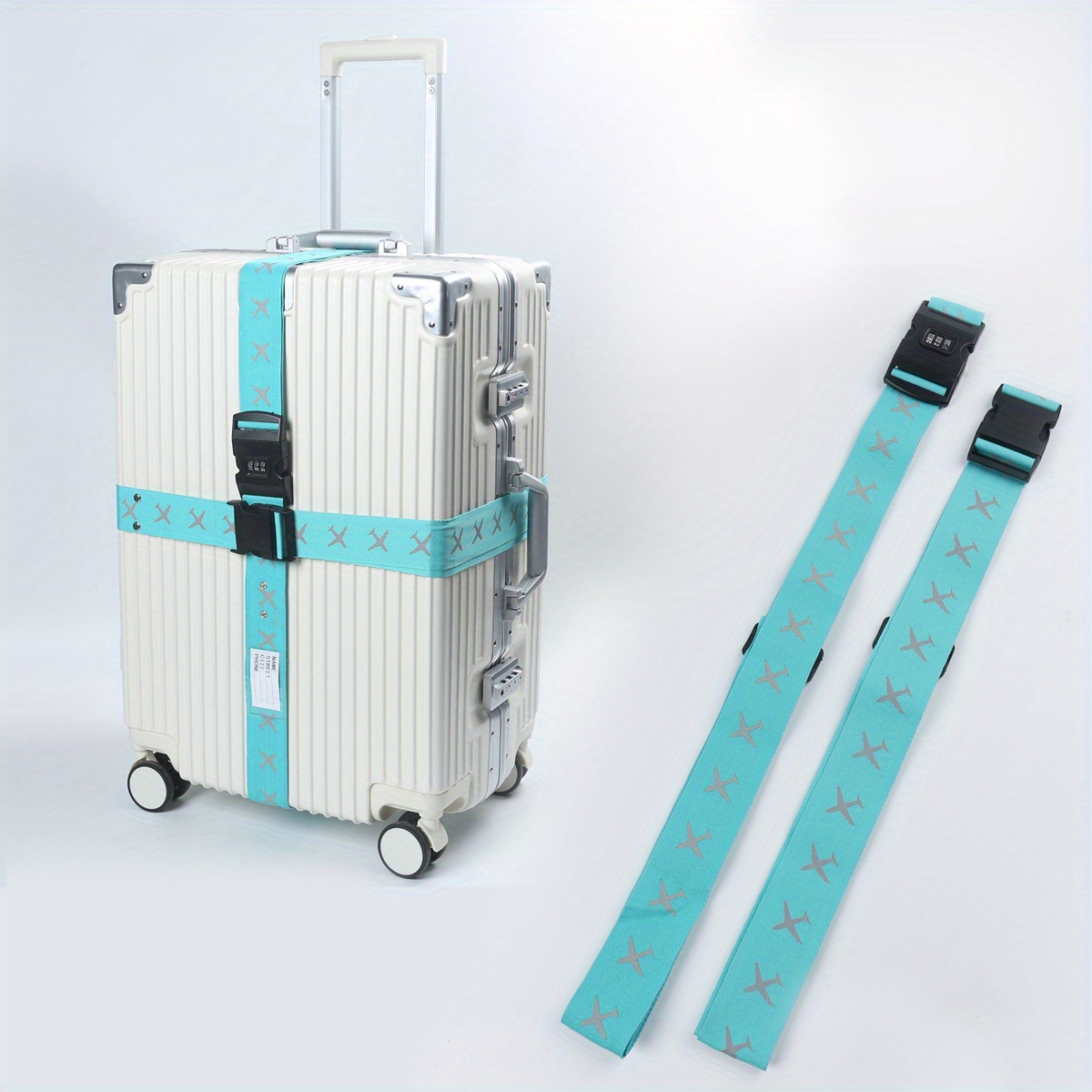 Luggage Strap With Password Lock, Luminous Packing Strap