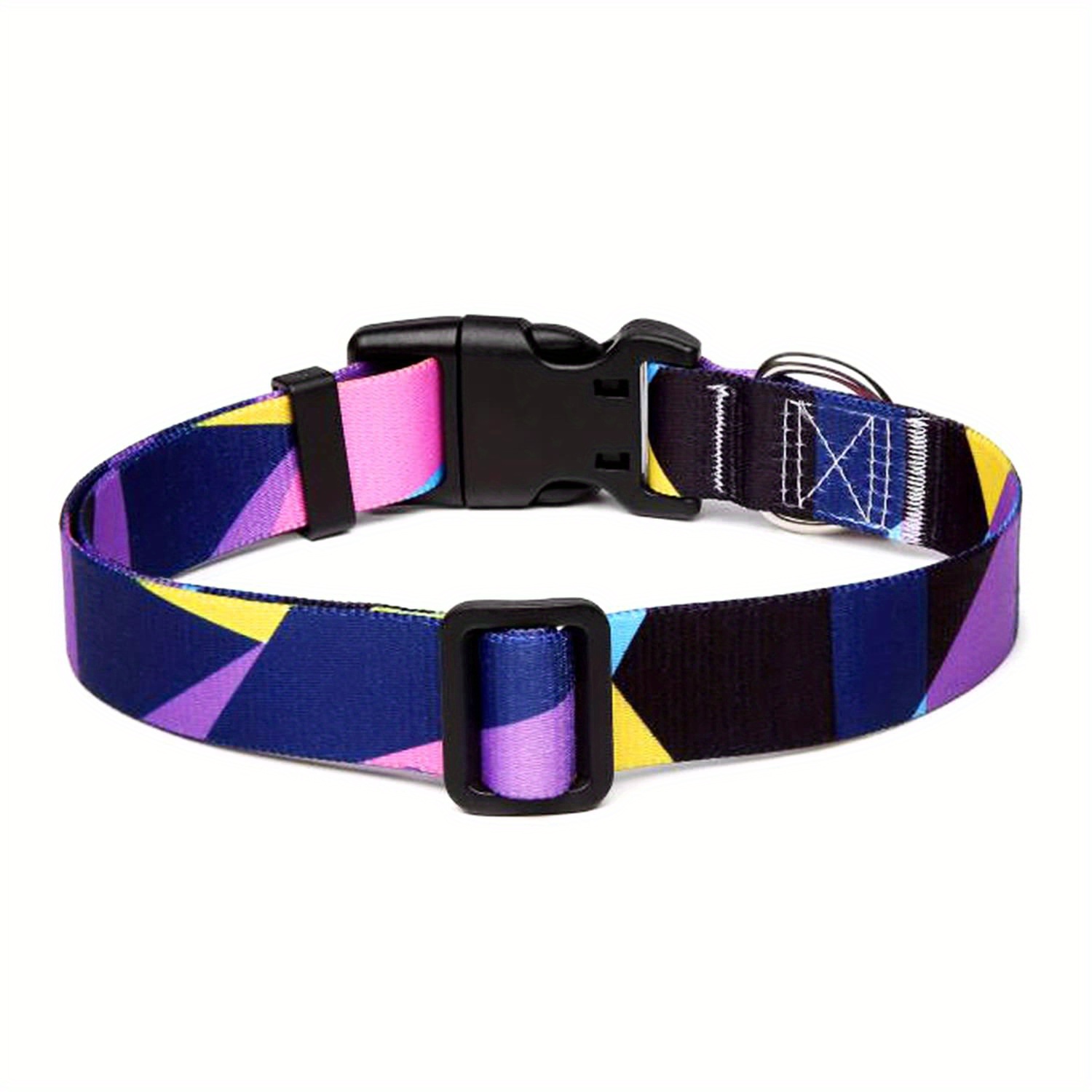 Adjustable Pet Collar With Digital Print And Stripe Pattern Decoration -  Perfect For Puppies And Dogs - Temu