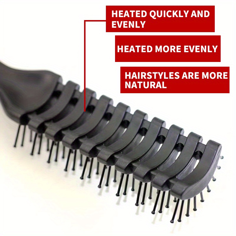 Rib Comb Fluffy Hair Brush Anti Static Hair Styling Brush Temu