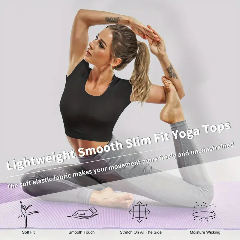 Hearuisavy Sports Shirts Breathable Workout Sportswear Fitness Training  Backless Yoga Clothing Sport Crop Tops Gym Top Women - Ashuku