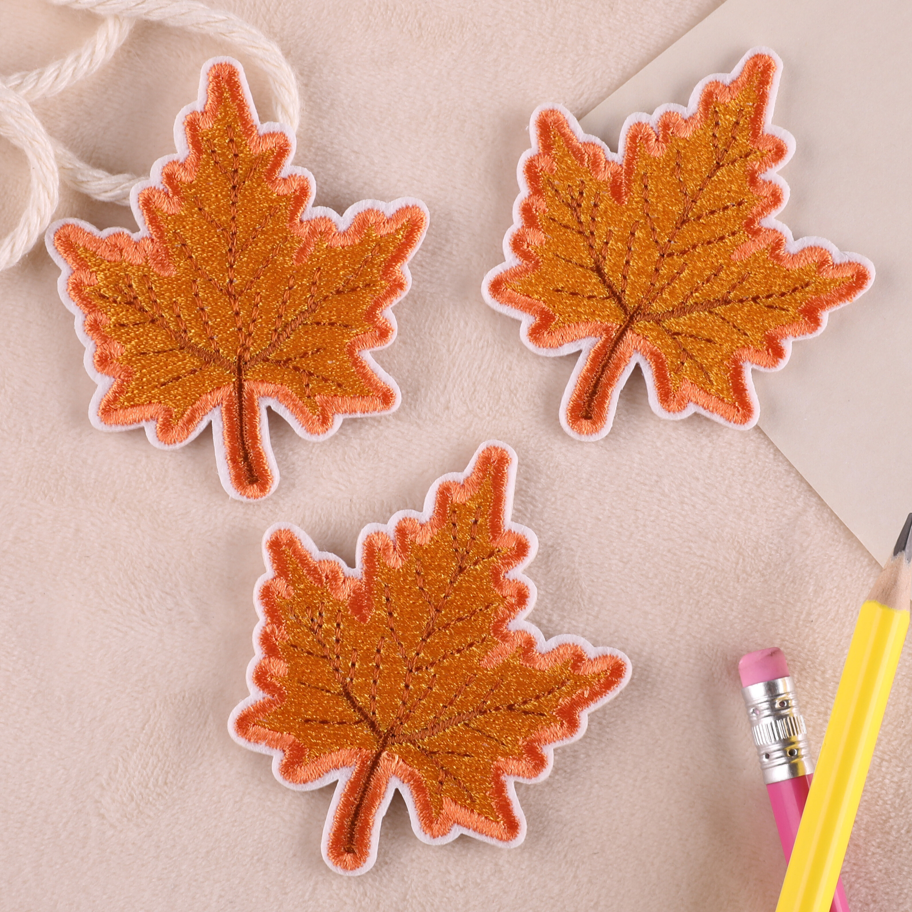 Multicolor Canadian Maple Leaf Embroidered Patch Perfect For