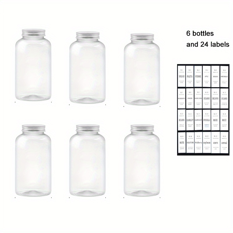 Clear Plastic Cylinder Container 24 - 6pcs