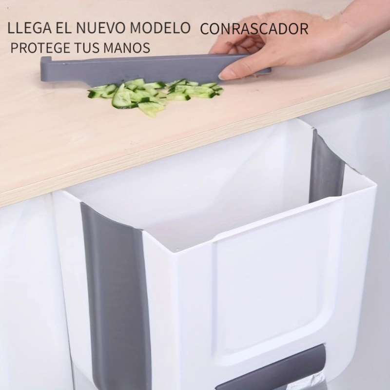 1pc Cubo Basura Plegable Cubo Almacenamiento Armario Cocina - Temu