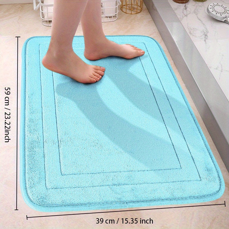 Black Bathroom Rugs Memory Foam Bath Mats for Bathroom Floor Mats  Cobblestone Non-Slip Bath Rug Water Absorbent Indoor Door Mat Outdoor  Kitchen Rug