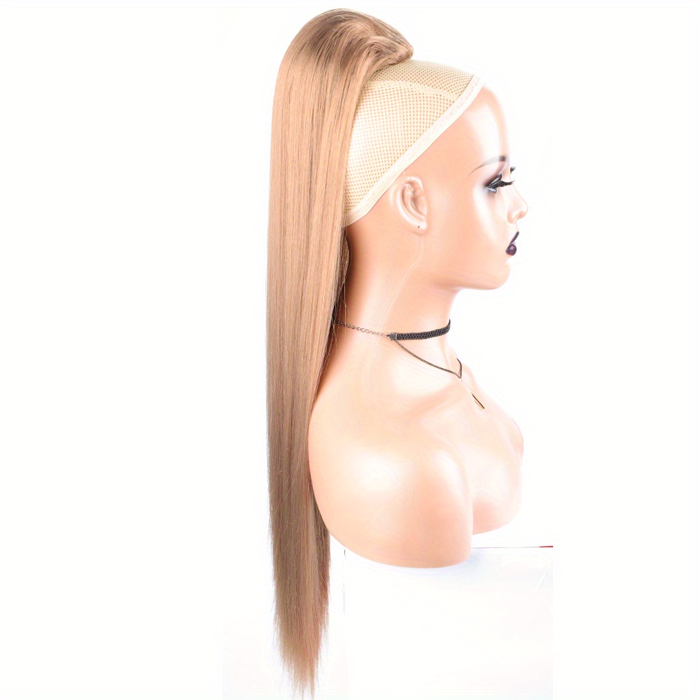 Silky Straight Synthetic Drawstring Ponytail