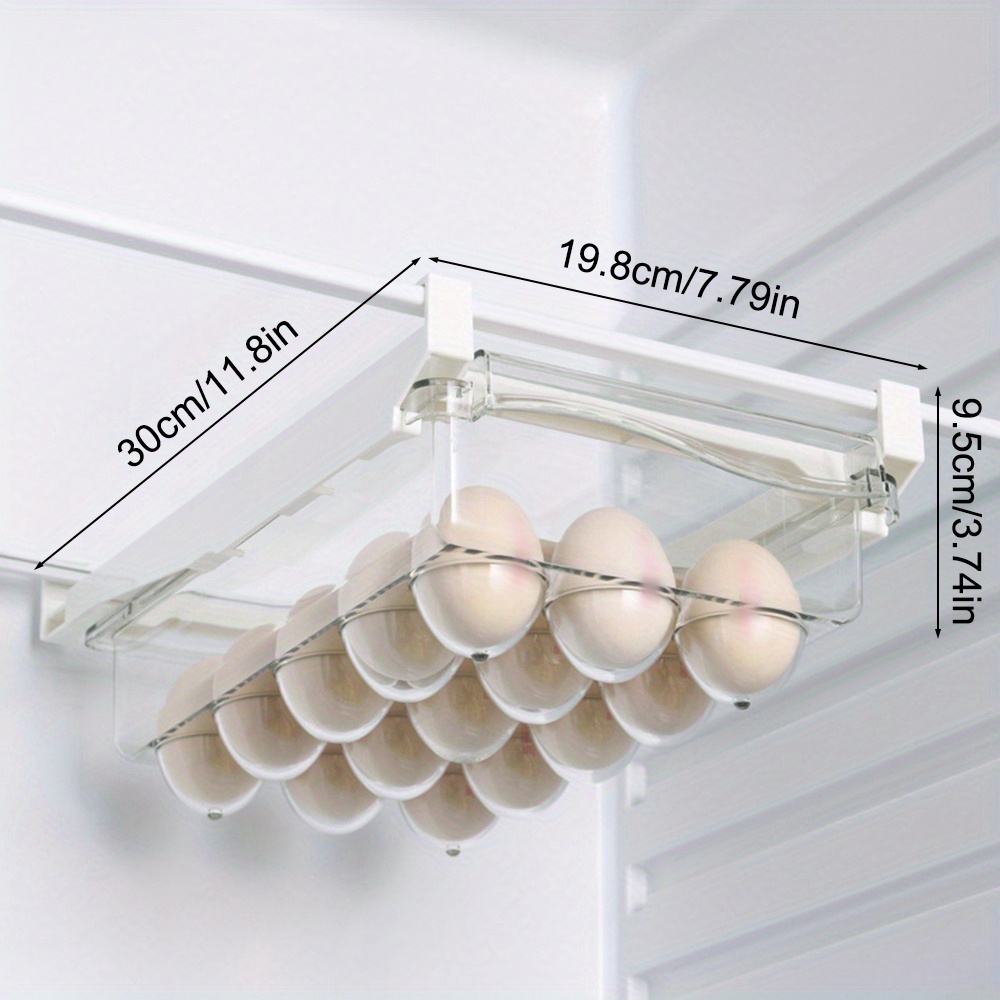 Cajón ajustable para refrigerador y cocina, organizador de cocina, estante  de almacenamiento ajustable para refrigerador, soporte para estante de