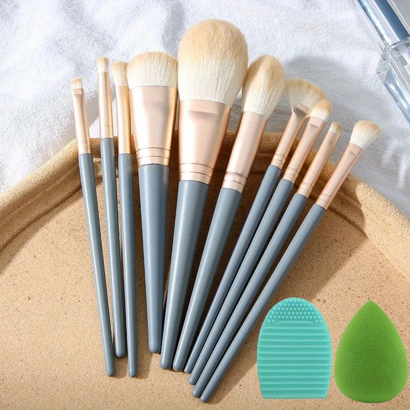 Complete Function Makeup Brush Kit Premium Synthetic - Temu
