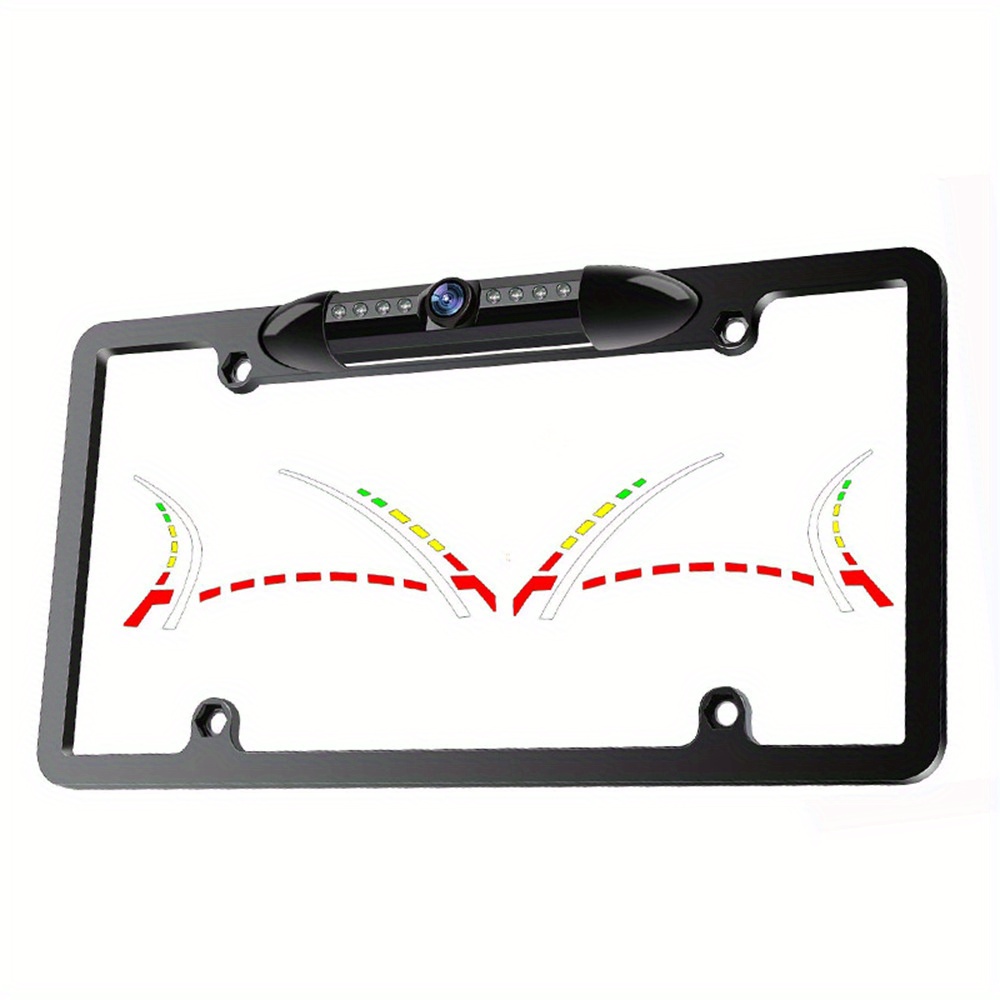 Car License Plate Frame Car Camera Hd Infrared Night Vision Temu