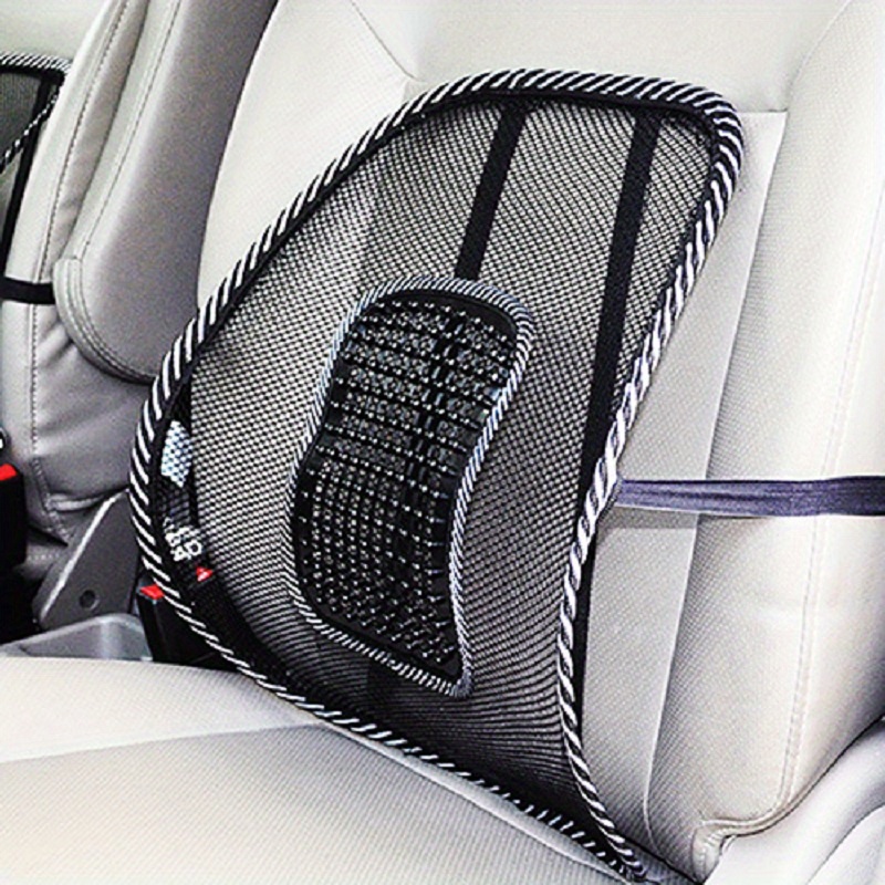 Air Car Cushion Cover Car Seat Support Cushion Driver Lumbar Pad Seat  Lumbar Support, Leather Car Backrest Pad Car Lumbar Support Automotive  Accessories for Car
