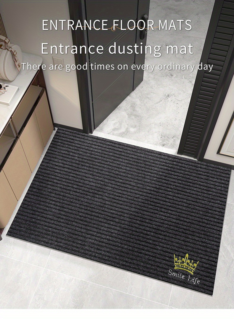 1pc Kitchen Floor Mat With Water Absorption, Embroidery, Dust