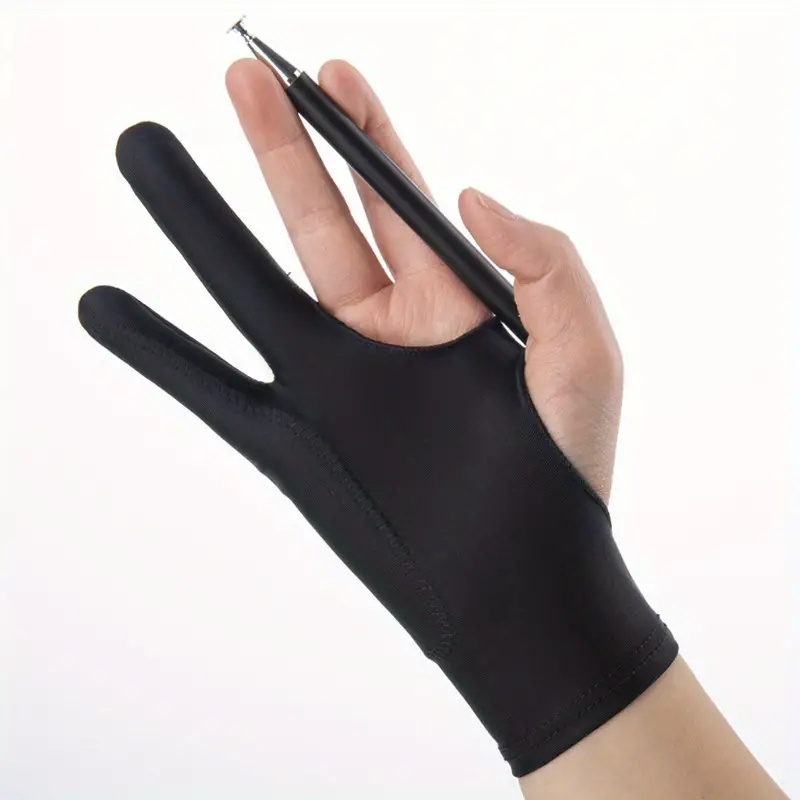 Right And Left Hand Drawing Gloves One-finger Single Layer Solid
