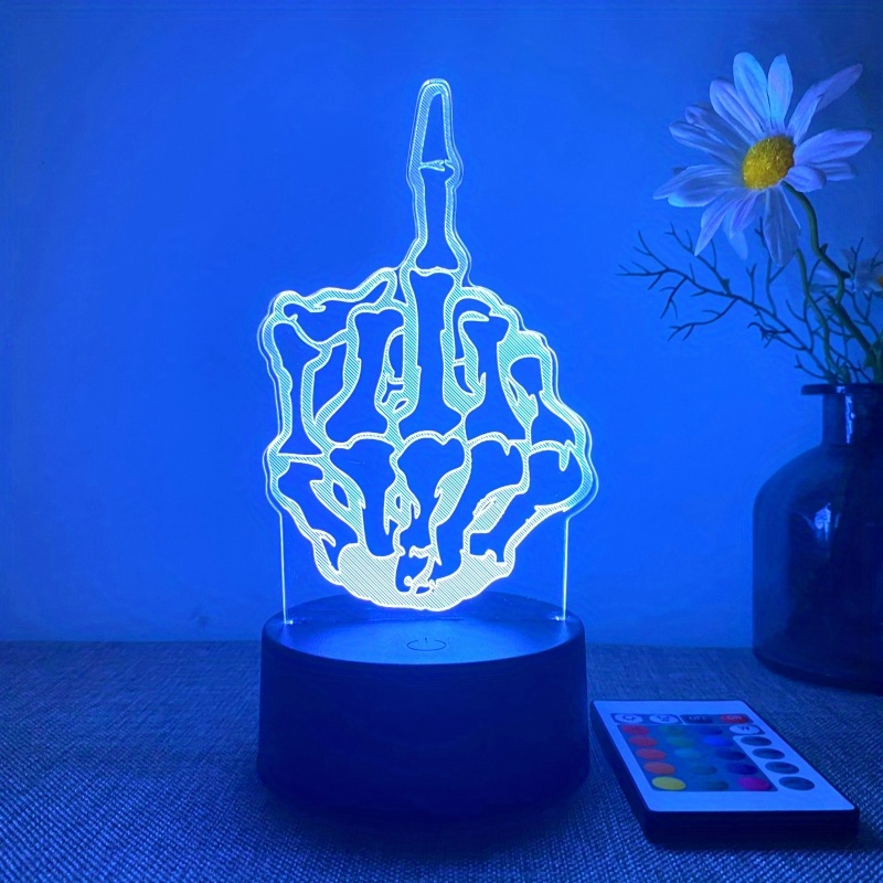 1pc Veilleuse 3D Nouveauté Lampe De Bureau D'Atmosphère USB - Temu