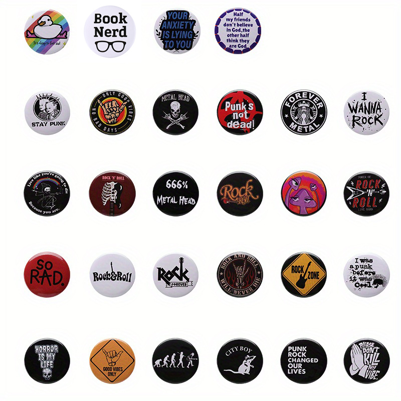 Skeleton Rock Roll Hip Hop Punk Brooch For Hat Bag Creative - Temu Japan