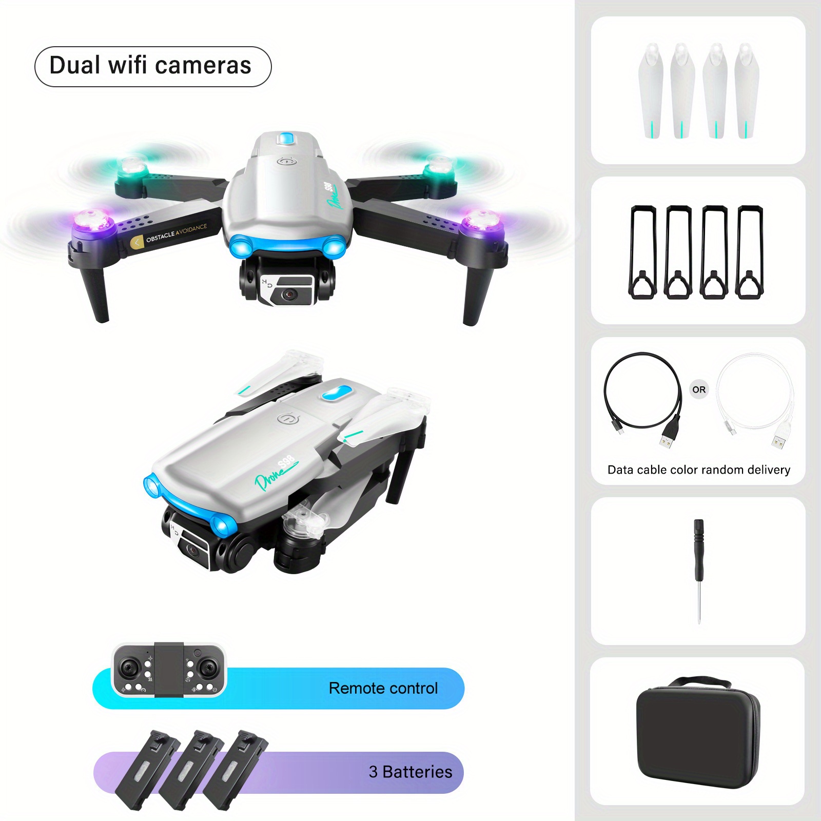 foldable drone with obstacle avoidance
