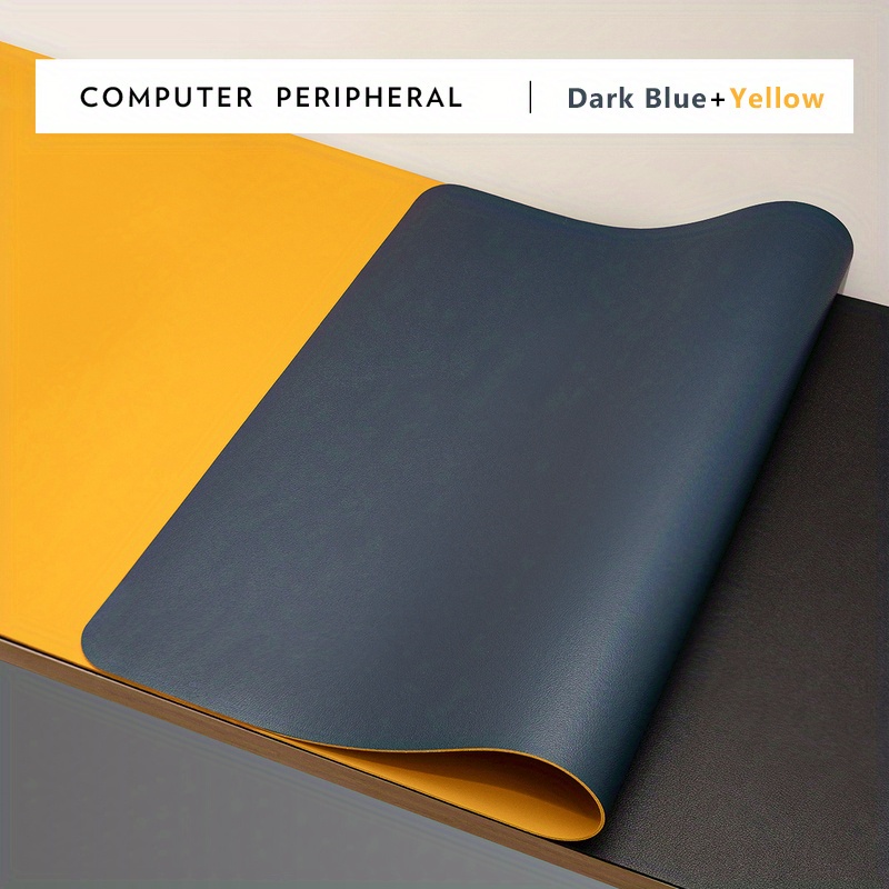 Double Sided Leather Mouse Pad Medium Office Computer Desk Pad Non-Slip 30 x 59