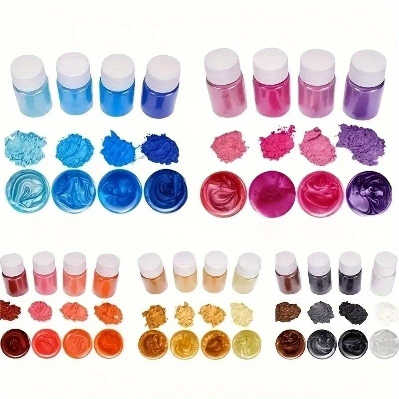 60colors Pigments Brilliant Mica Powder Kit Epoxy Resin - Temu