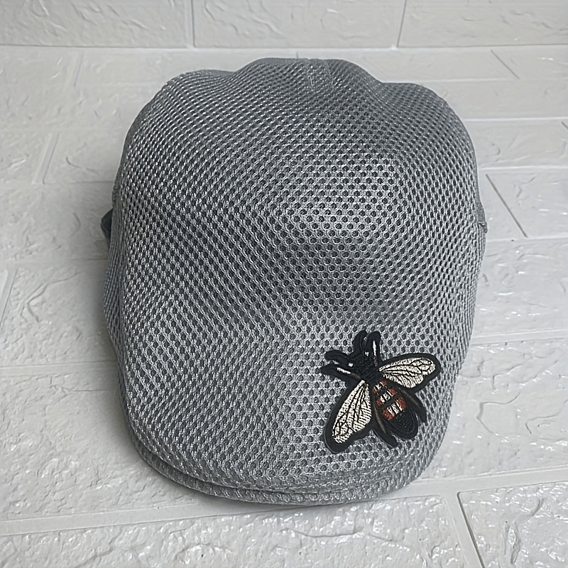 Little Bee Breathable Mesh Forward Hat Solid Beret