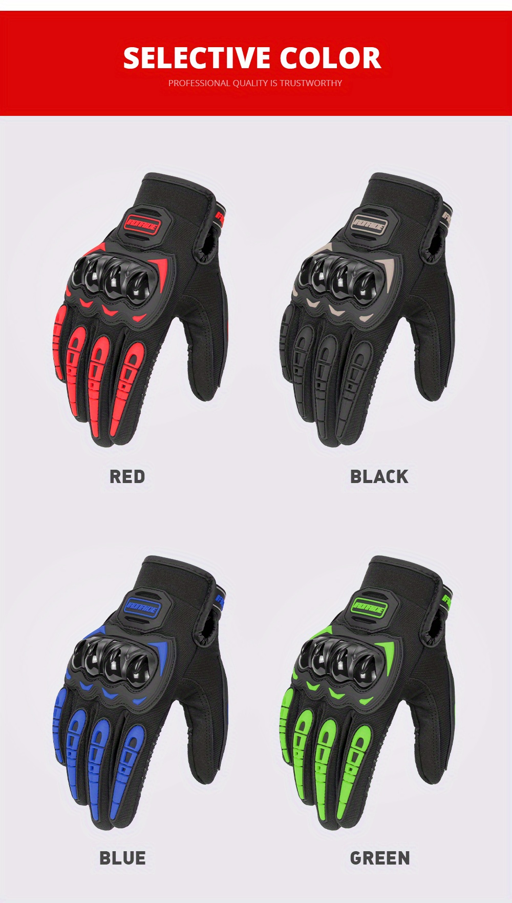  DADANDAN Guantes de moto de Verano Guantes de Moto de dedo  totalmente transpirables Mujeres Hombres Rosa ATV Rider guante Guantes Moto  Motos Deportes, Cuero, M : Automotriz