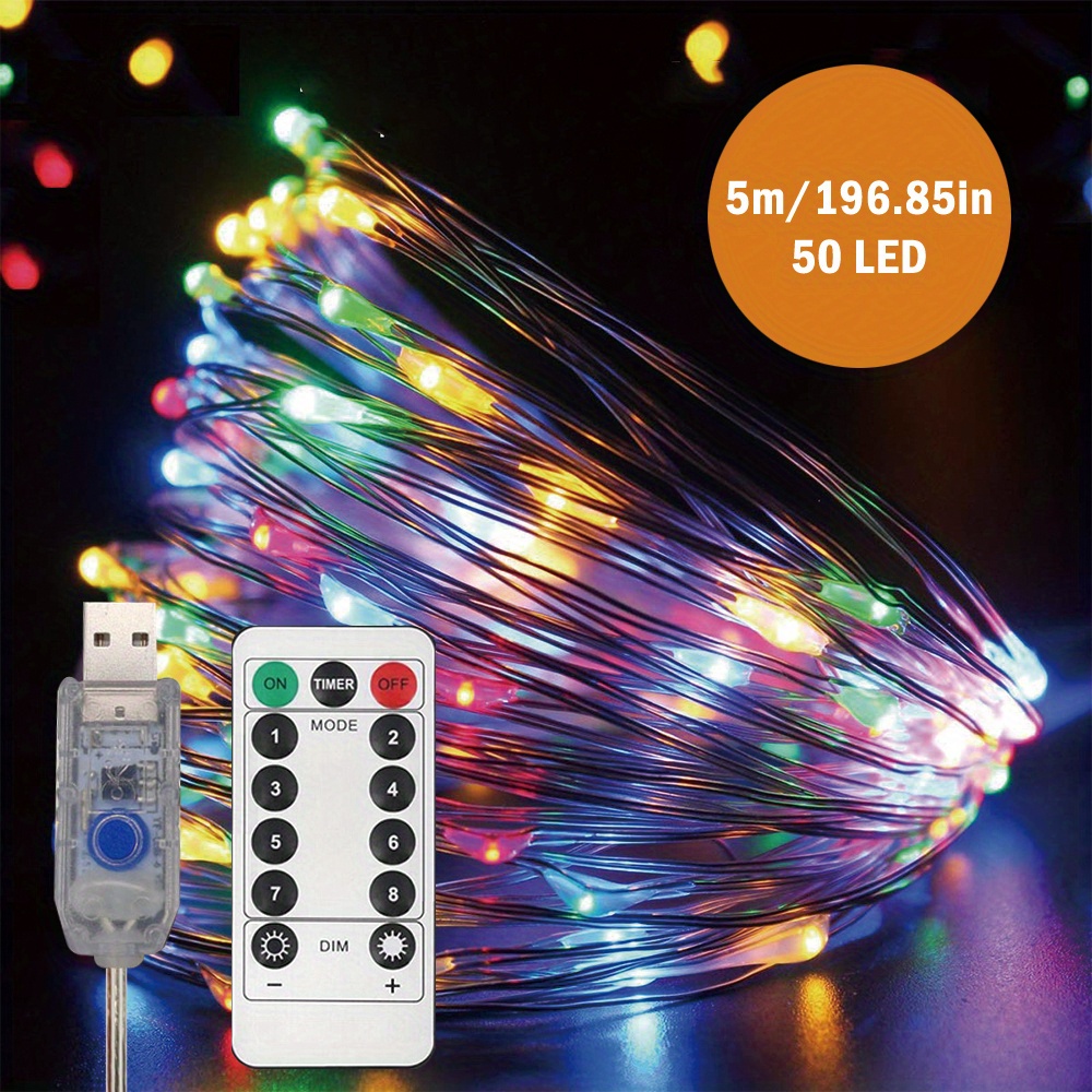 100/200led Rgb Linear Light Rgb Halloween Christmas String - Temu