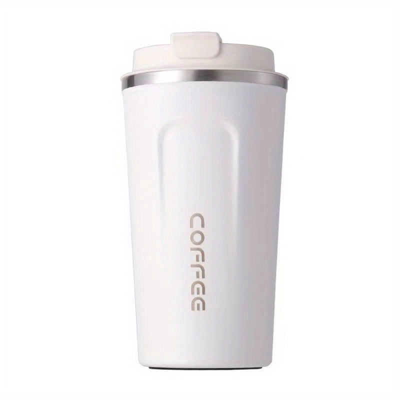 Vacuum Insulated Tumbler with Lid Coffee Cup Large-capacity Keep Heat Stainless  Steel Double-layer Smooth Edge Water Bottle Mug for Daily Use Pink 300ml 
