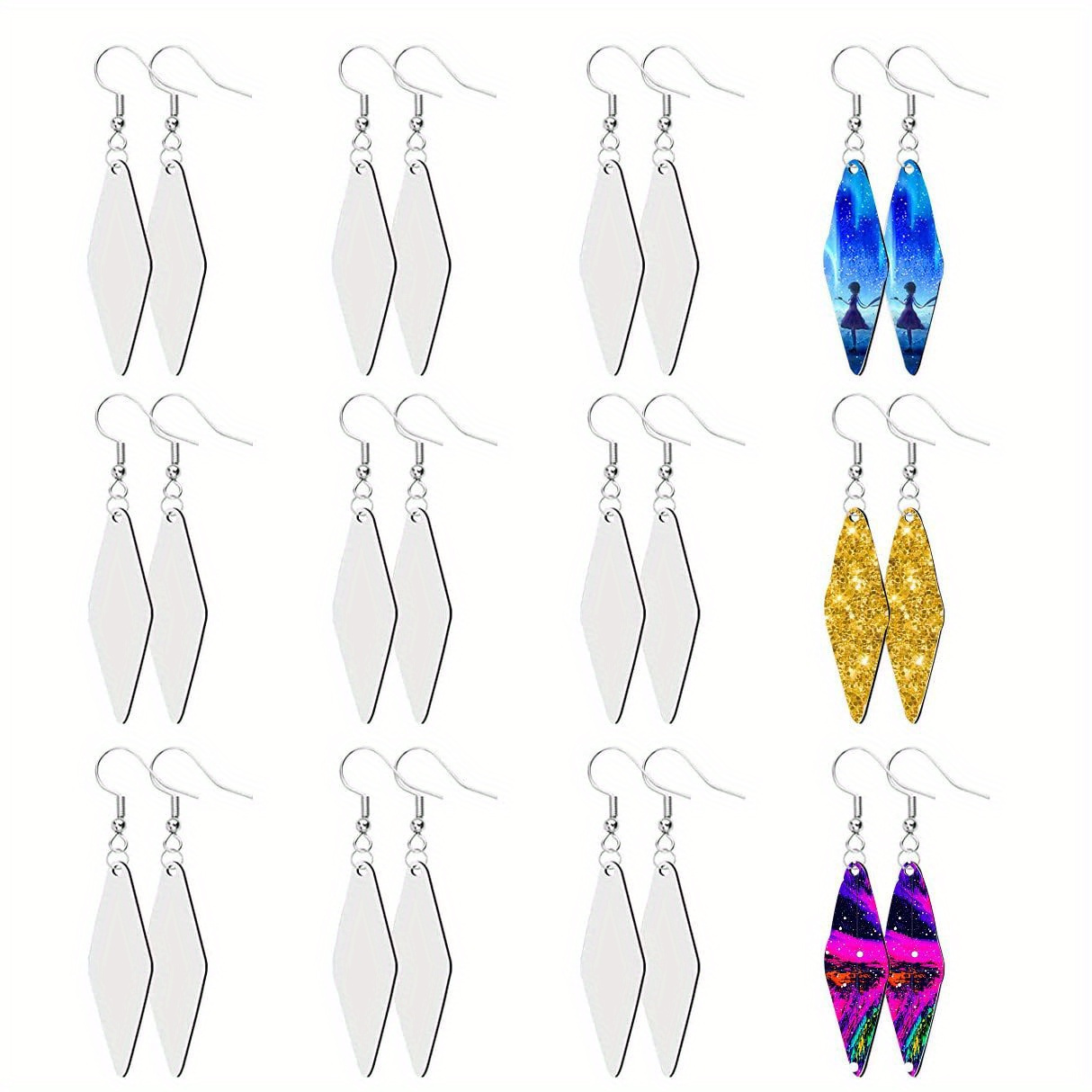 Sublimation Blanks Products Sublimation Earring Blanks - Temu