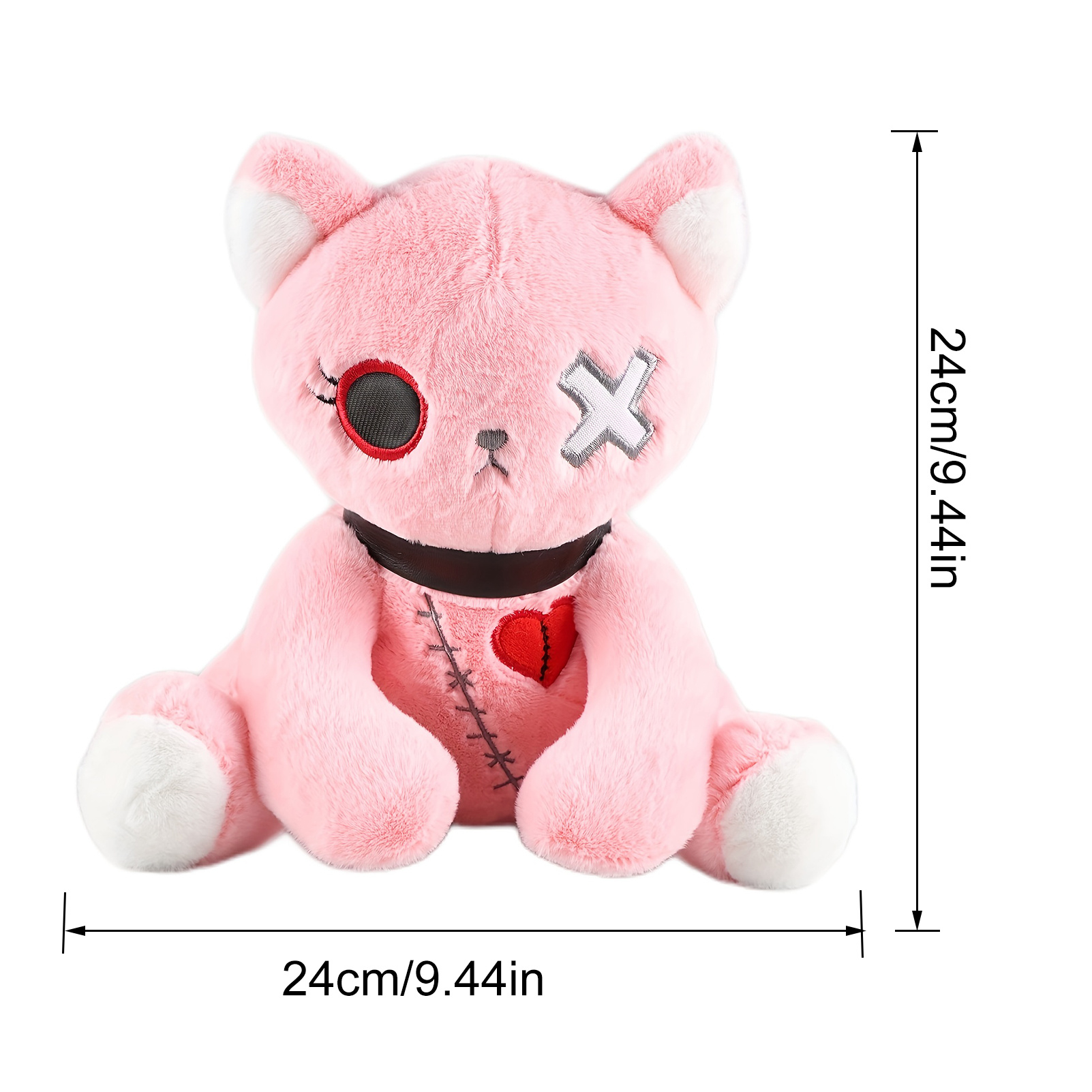 4 Style Creepy Cat Plush Halloween Cat Plush Spooky Gothic Cat Stuffed