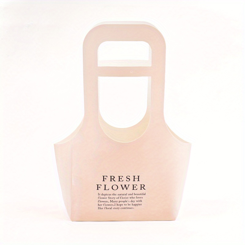 English Kraft Paper Valentine's Day Wedding Confession Hand-held Floral  Bouquet Diy Material Flower Arrangement Paper Bag Rose Flower Packaging  Gift Bag, Wedding Supplies - Temu