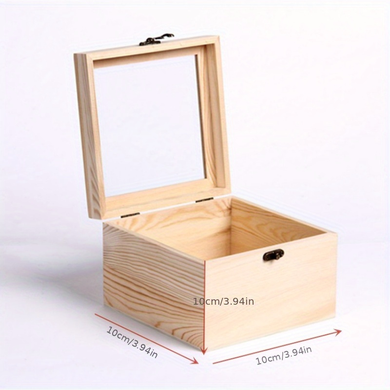 Tie Box - Wooden Box with Lid, Engagement Gift for Him