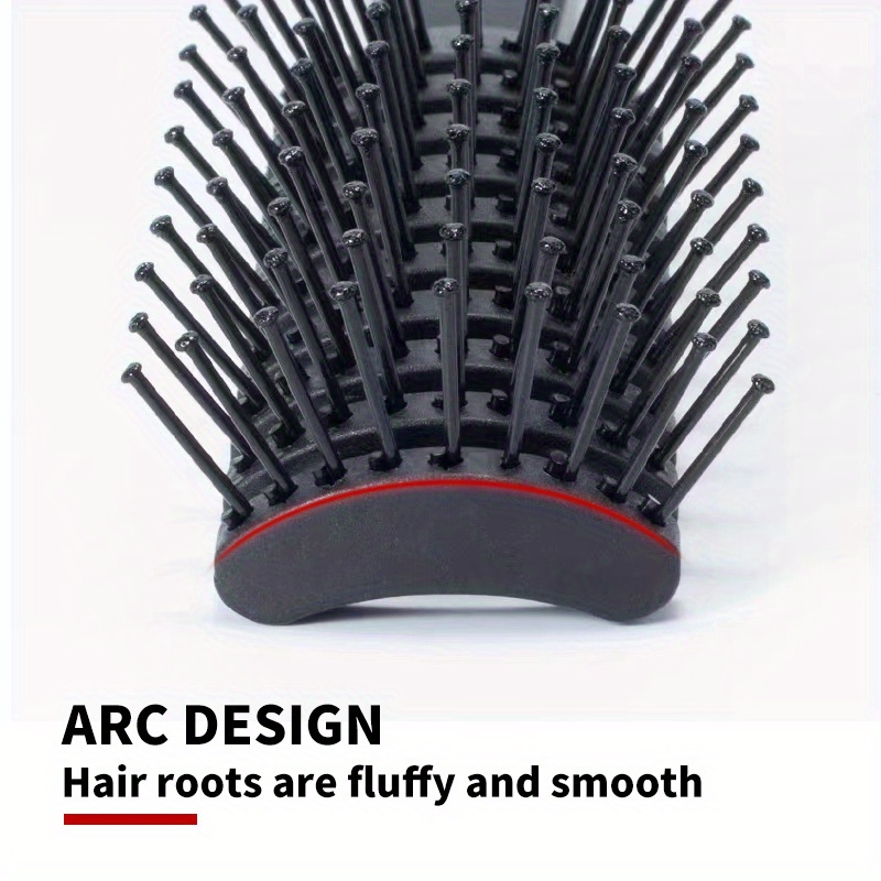 Rib Comb Fluffy Hair Brush Anti Static Hair Styling Brush Temu