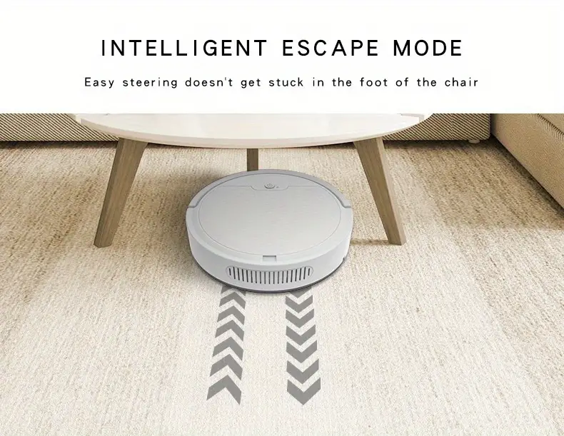intelligent robot mop multifunctional sweeping robot powerful suction to clean pet hair carpets hard floors dust and stains low noise sweeping machine white details 9