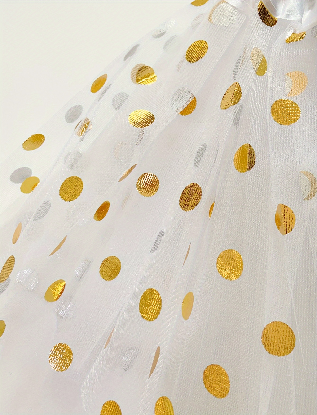 Toddler Girls Tutu Skirt Set Golden Polka Dot Princess Skirt Temu