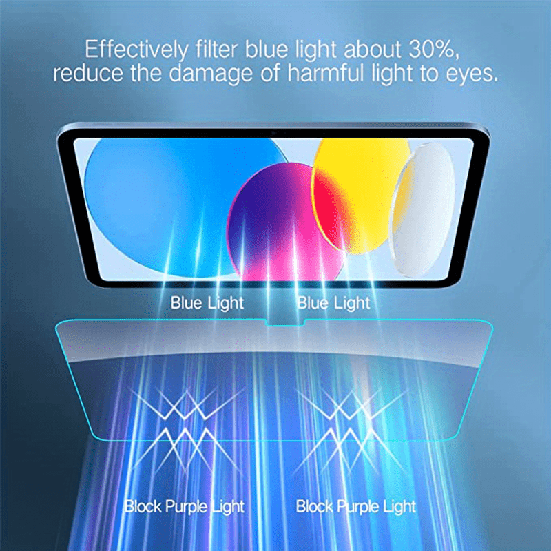Otterbox Protector Pantalla Cristal Templado Kids Blue Light Alpha Glass  para iPad 10th gen,Protección contra