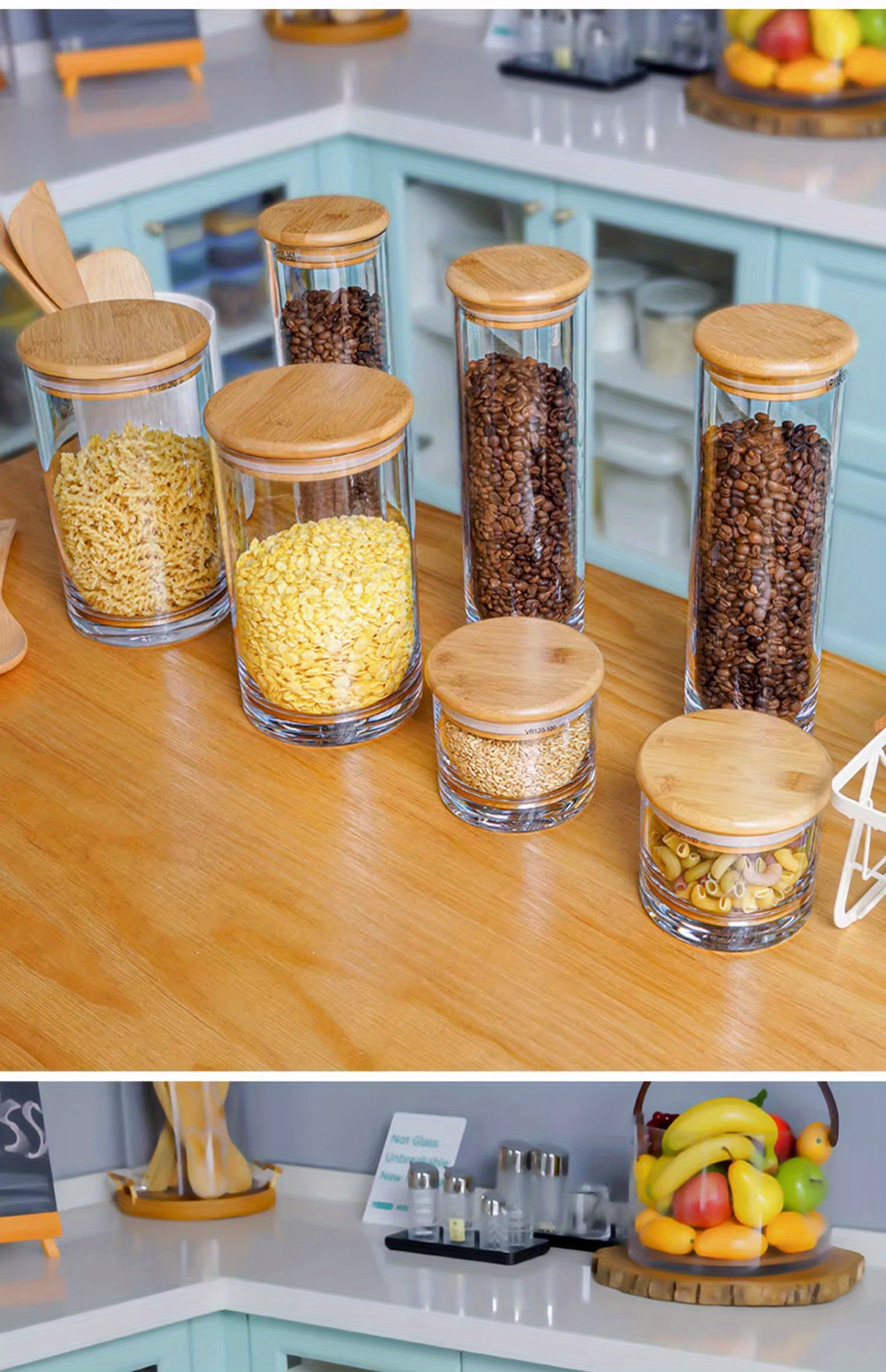 Transparent Pet Food Jar With 24 Labels Portable Candy Jar - Temu