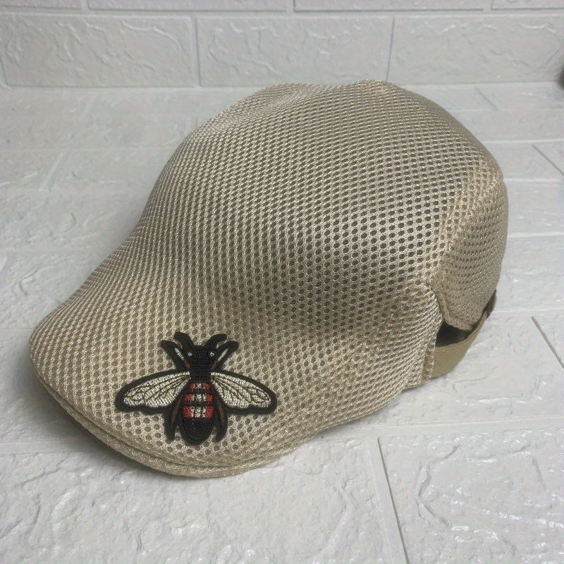 Little Bee Breathable Mesh Forward Hat Solid Beret