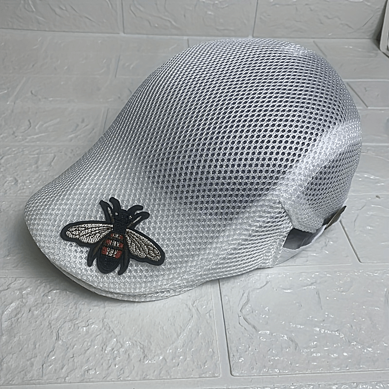 Little Bee Breathable Mesh Forward Hat Solid Beret