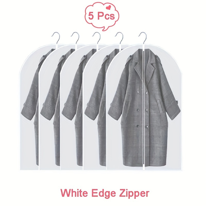 Garment Bags Dustproof Zippered And Protective Sleeves For - Temu