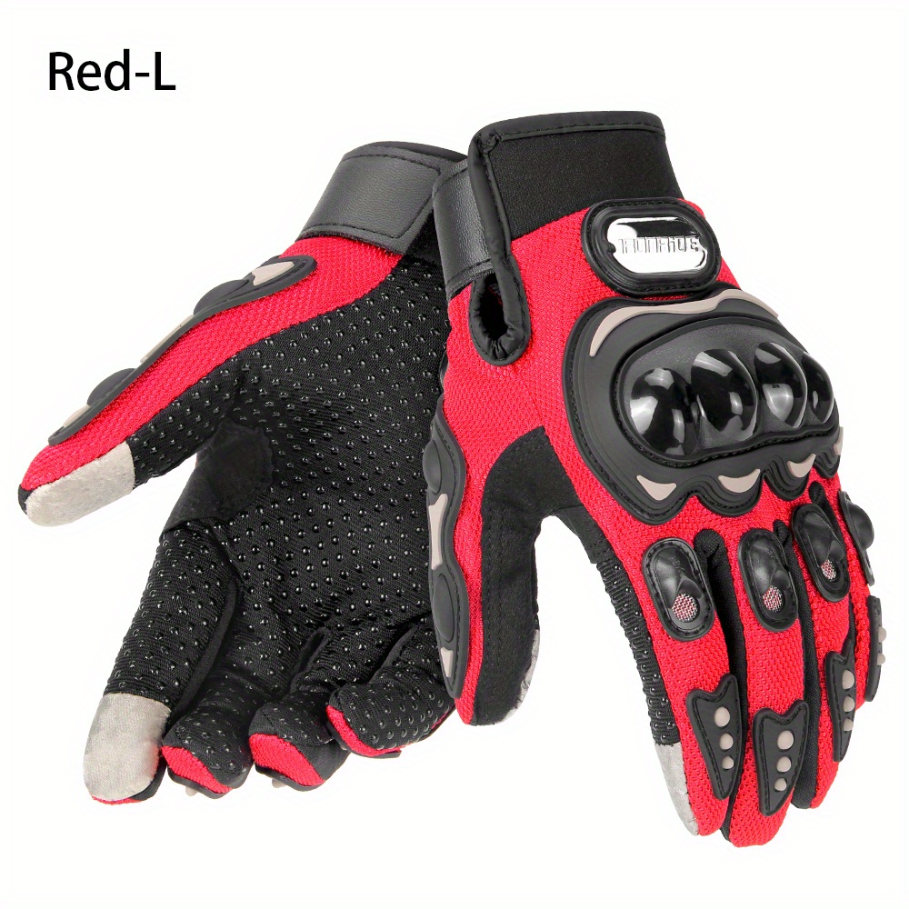 Guante Motociclismo Hombre Guantes Moto Pantalla Táctil Dedo