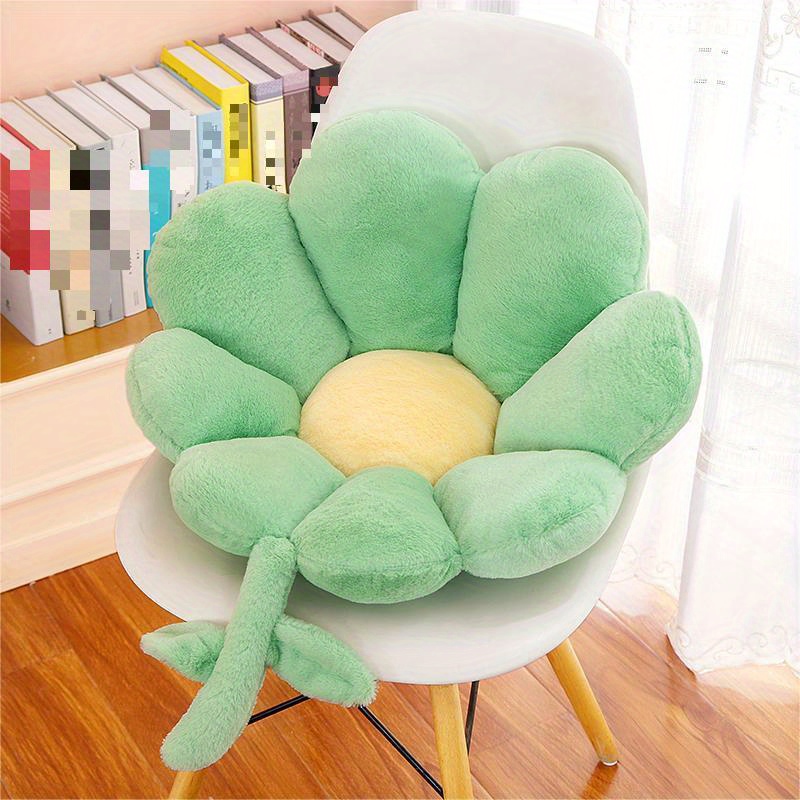 Fluffy Flower Pillow Long Plush Soft Pillow Seat Cushion Baby Kids Floor  Play Mat Chair Cushion Sofa Home Car Decor Pillow Gifts