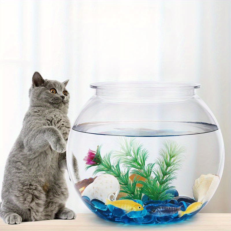 Small Fish Tank Desktop Fish Bowl: Ultra transparent Plastic - Temu Canada