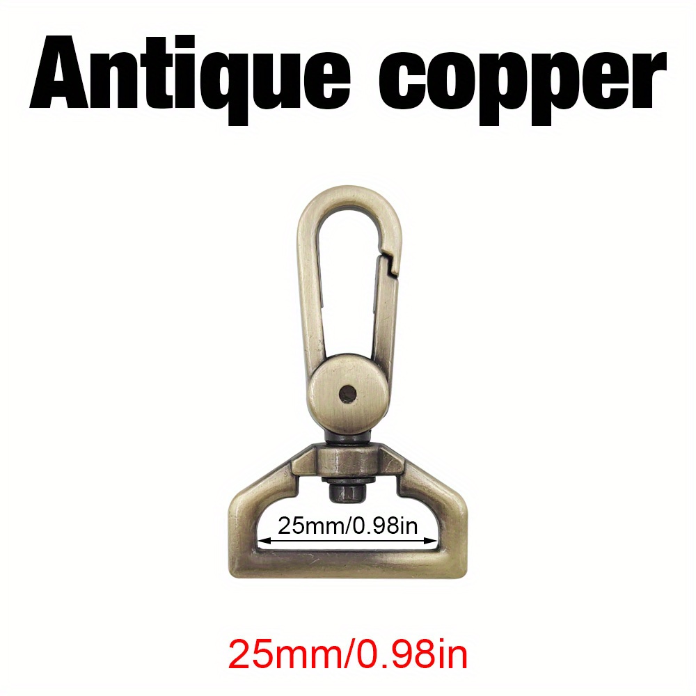 2pcs 25/32/38mm Swivel Hook Clasps Metal Trigger Clips Suitcase Hook For Hand Craft, Leather Craft, Bag Straps Belt, , Key Chain