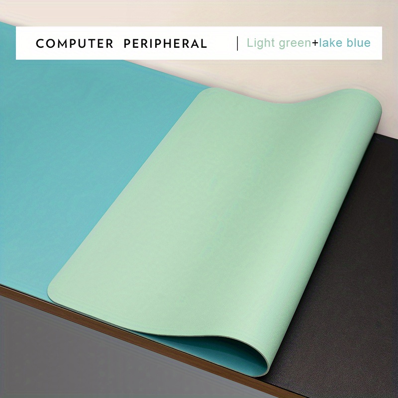Double Sided Leather Mouse Pad Medium Office Computer Desk Pad Non-Slip 30 x 59
