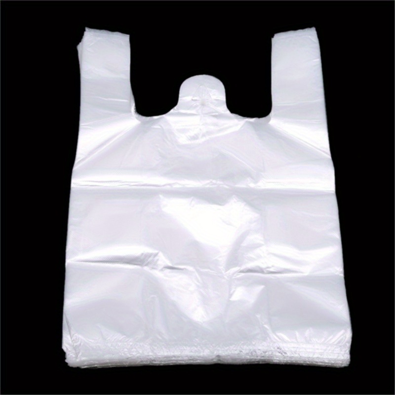 Large Thickened Plastic Bag (white Transparent) For Grocery - Temu