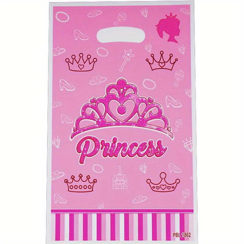 Bolsa de plástico desechable para niño, niña, príncipe, Princesa