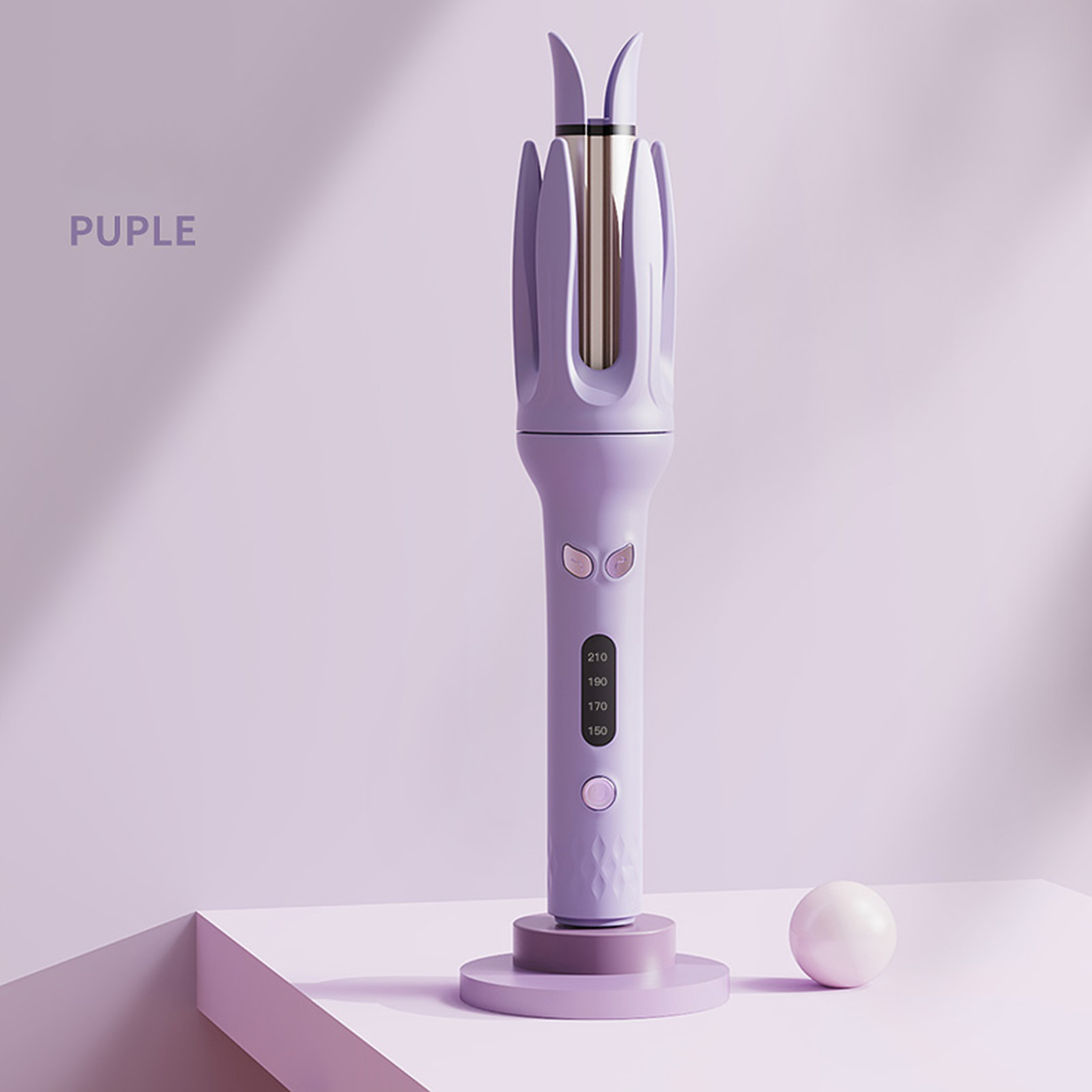 TEMU Genai Automatic Curling Irons, Flash Heat, 28mm Tubular Curling Irons With 4 Temperature Adjustment , Curling Irons With , Curling Irons With
