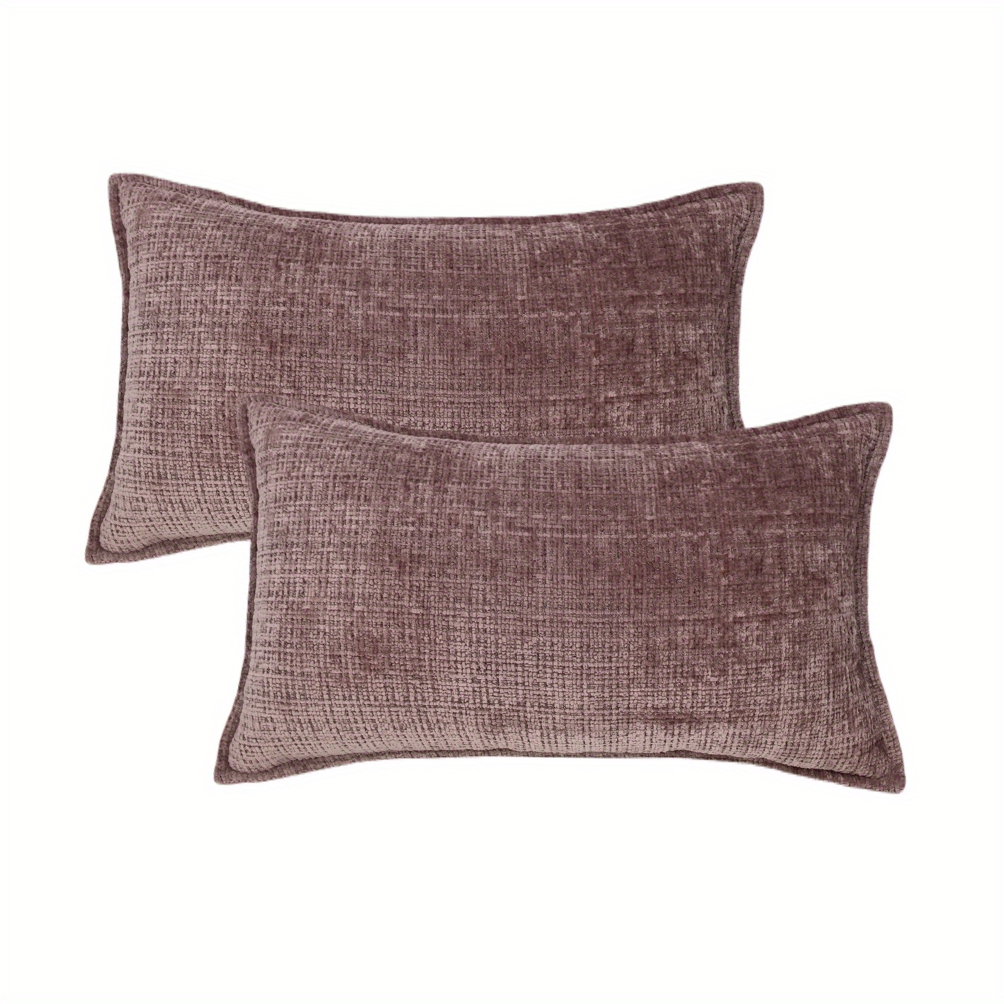 Rustic Farmhouse Chenille Pillow Covers - Solid Square Cushion Case For  Home Sofa Couch Decoration - Soft And Comfortable - Temu