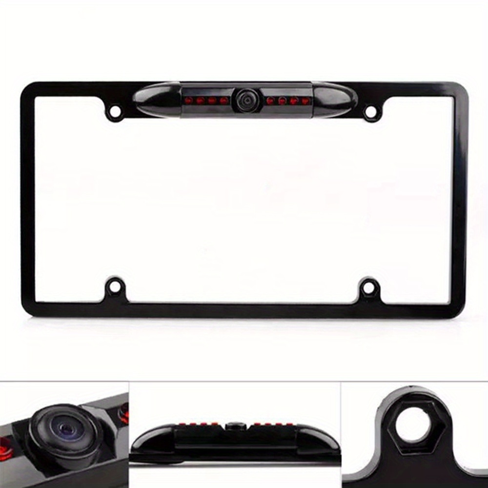 Car License Plate Frame Car Camera Hd Infrared Night Vision Temu