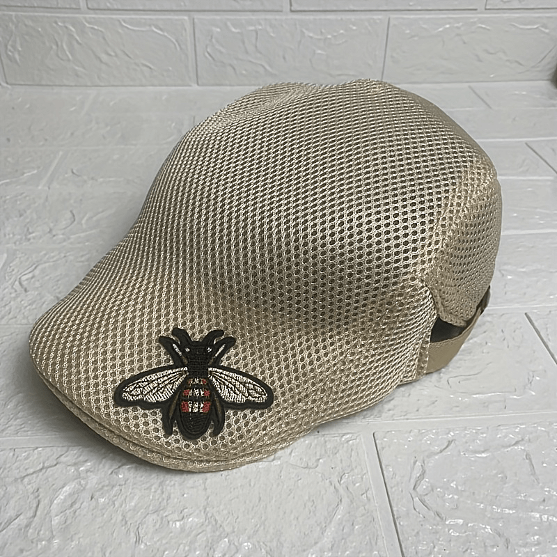 Little Bee Breathable Mesh Forward Hat Solid Beret